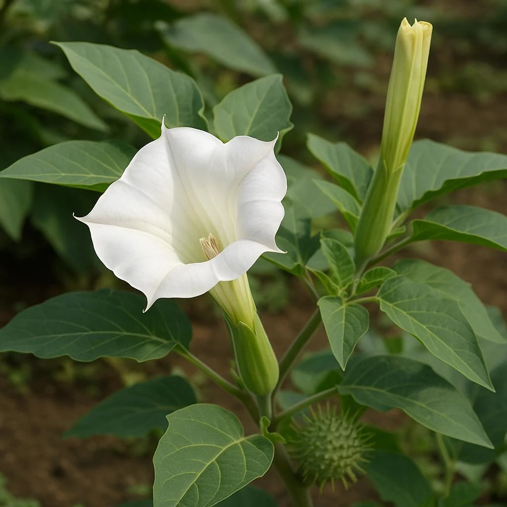 Dhatura Leaf (Datura stramonium) used in Joint Pain Relieve Oil